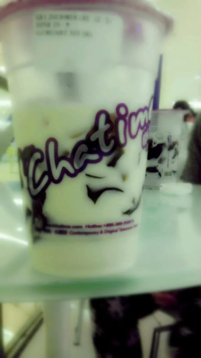 chatime roast milk grass jelly|novita febiolaさん