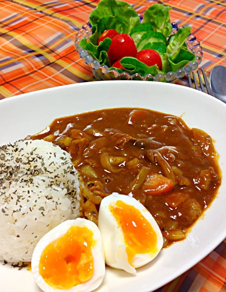 昨日の🐔丸焼きの残りで✨朝からカレー🍛🍴|チョス ♪さん