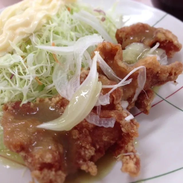 チキン柚子胡椒 at 社員食堂|さるさん