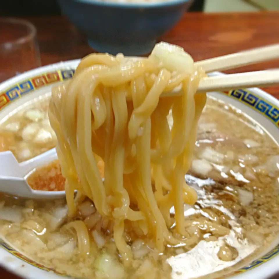 Snapdishの料理写真:三条燕系背脂煮干ラーメンby福来亭|ラー山さん