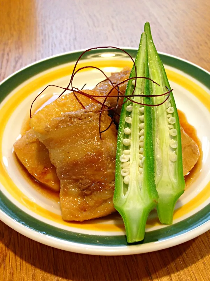 凍らせた豆腐肉巻き  照焼き風|まつださんさん