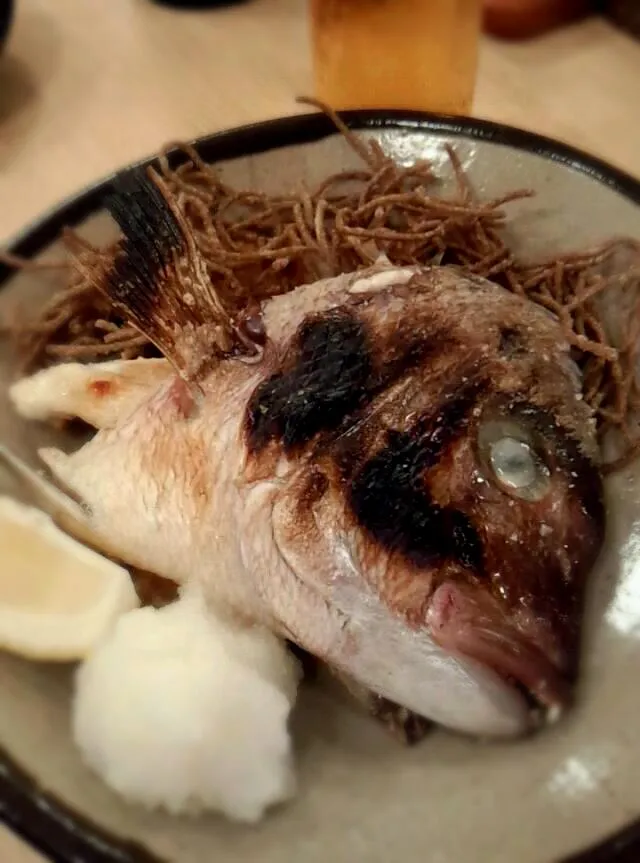 Snapdishの料理写真:鯛カブト焼き|平原知宏さん