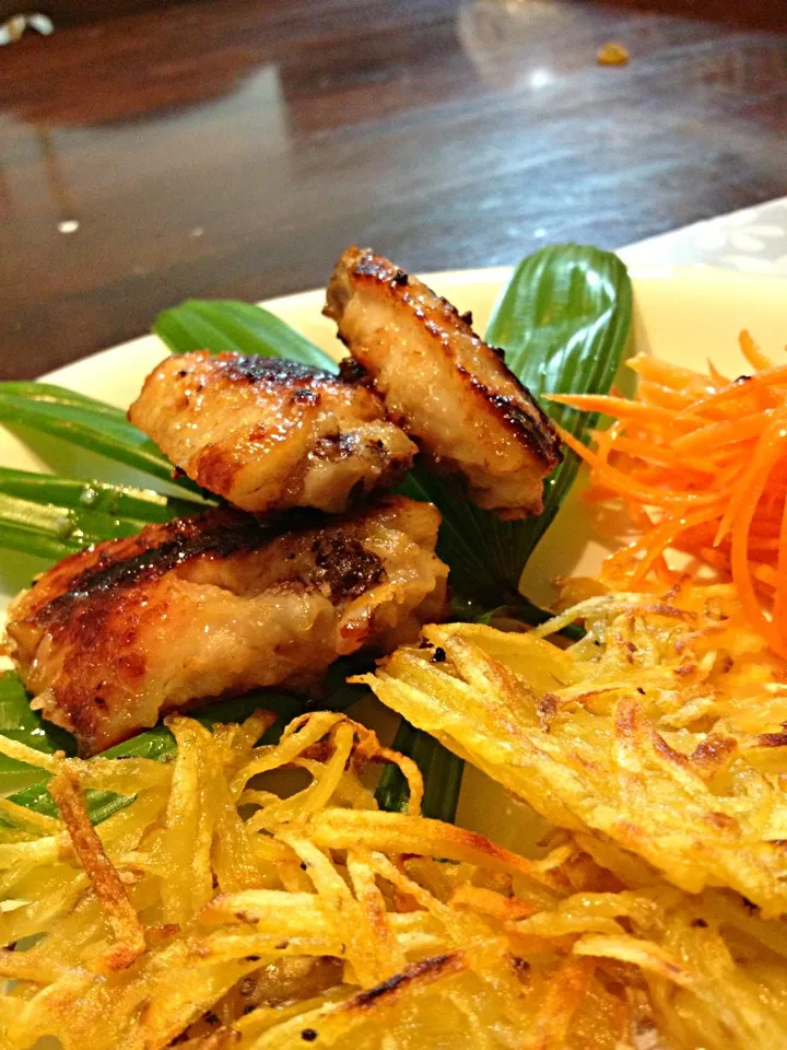 簡単ポテト〜チキンの麹焼きとともに|りーりーさん