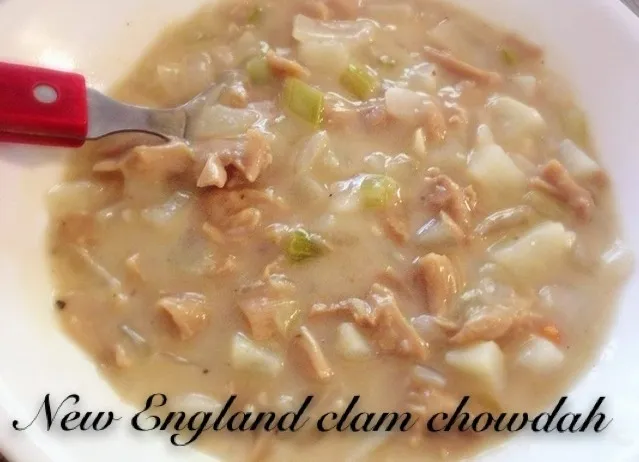 Vegan New England Clam Chowdah using oyster mushrooms in place of clams|malindaさん