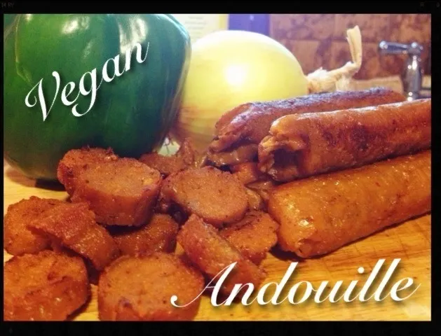 Snapdishの料理写真:Vegan andouille from the gentle chef cookbook|malindaさん