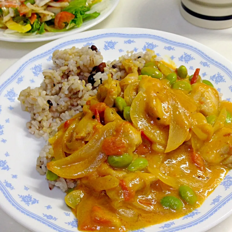 さらさらのバターチキンカレー(๑˃̵ᴗ˂̵)و|ももさん