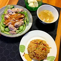 棒棒鶏と焼き飯|えぬのさん