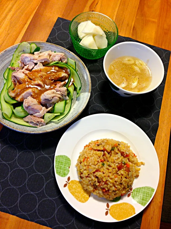 棒棒鶏と焼き飯|えぬのさん