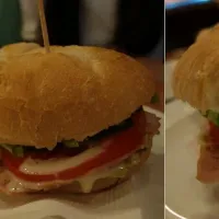 ciabatta with ham & avocado & Italian sauce|chikpiさん