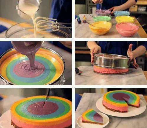 rainbow chesse cake(:|Janne Cazさん