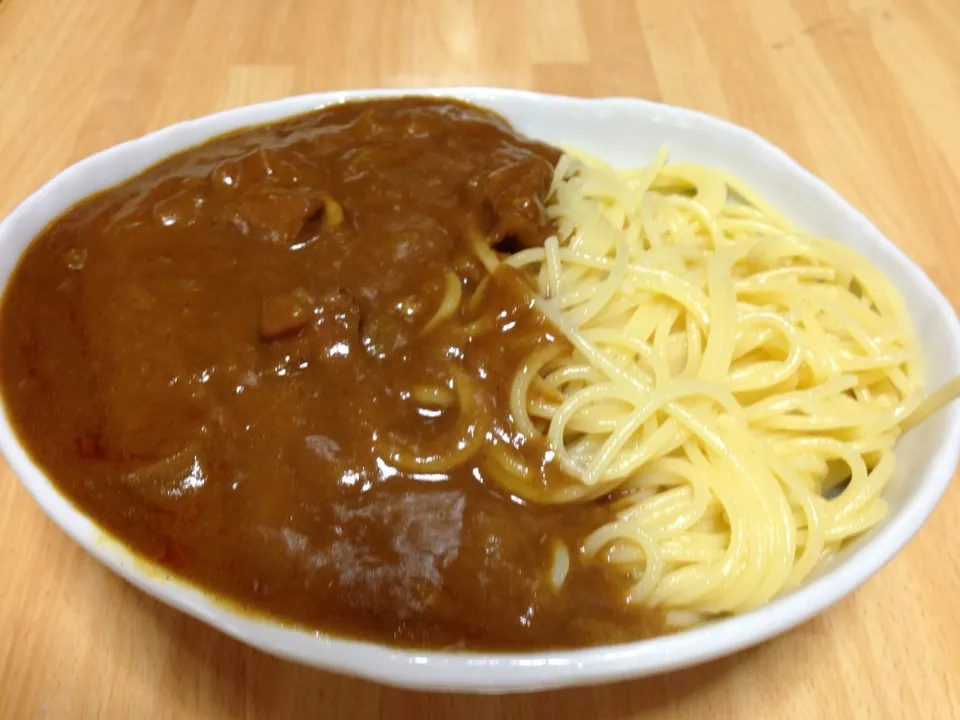 甲子園カレーでパスタ|まさとさん