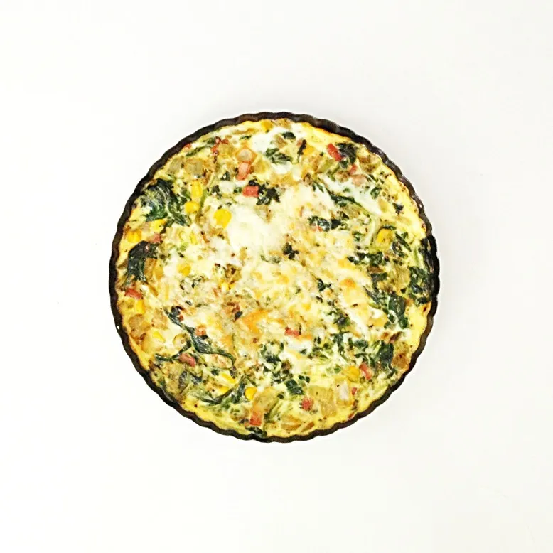 Ham Spinach Frittata|OnTheWoodenTableさん