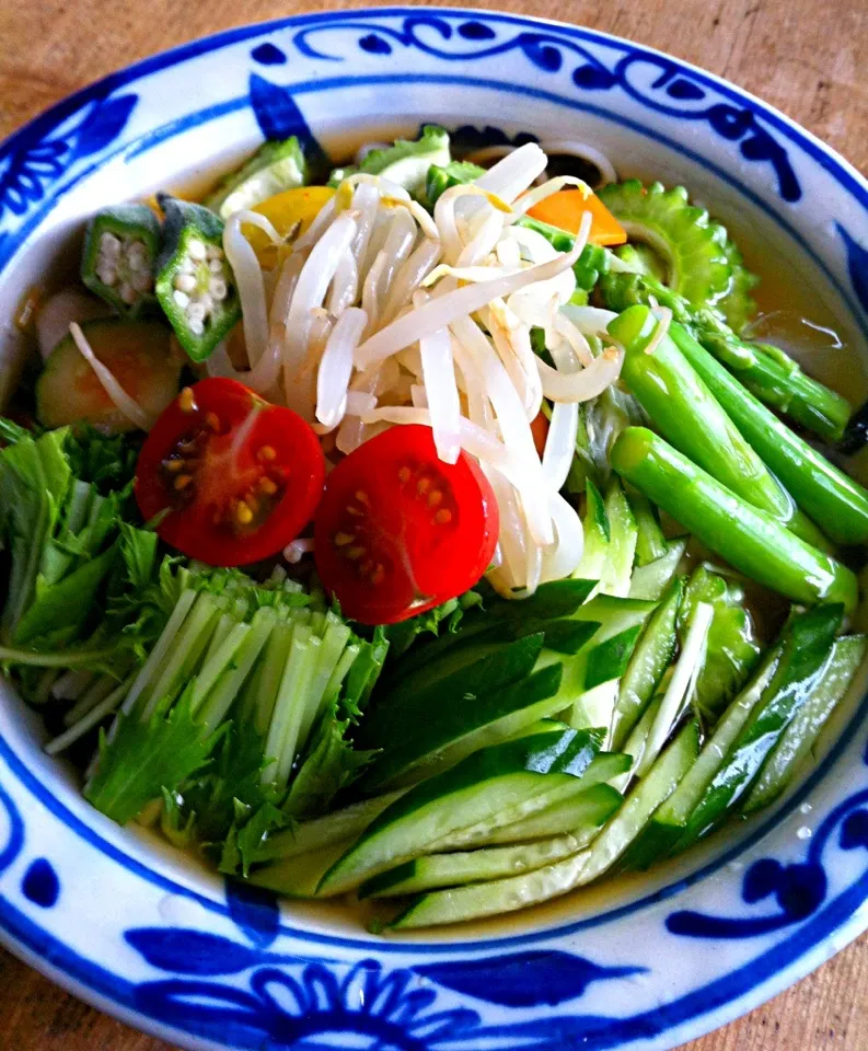 水キムチと野菜のぶっかけ素麺‼|Yoshinobu Nakagawaさん