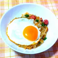 Snapdishの料理写真:カフェ風チャーハン|ちんめさん