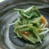 あと一品、、水菜の梅合え。