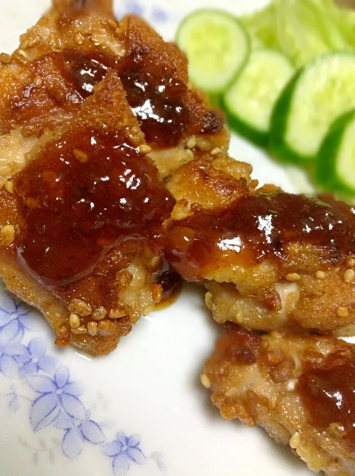 揚げずに唐揚げ|にょきさん