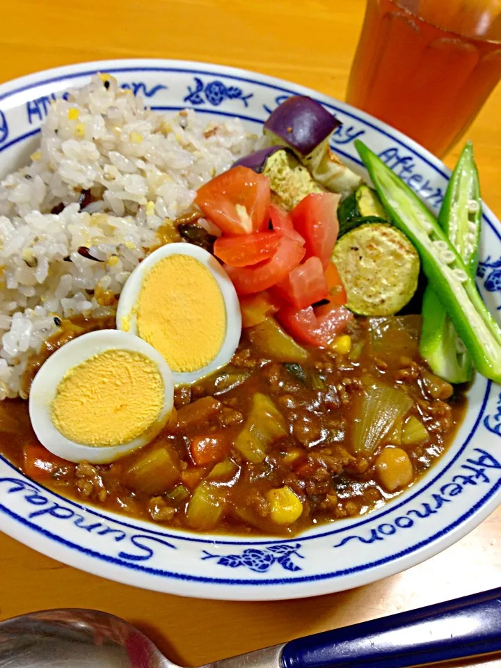 お野菜たっぷりキーマカレーʕ•̫͡•ʔ♬✧|かよさん