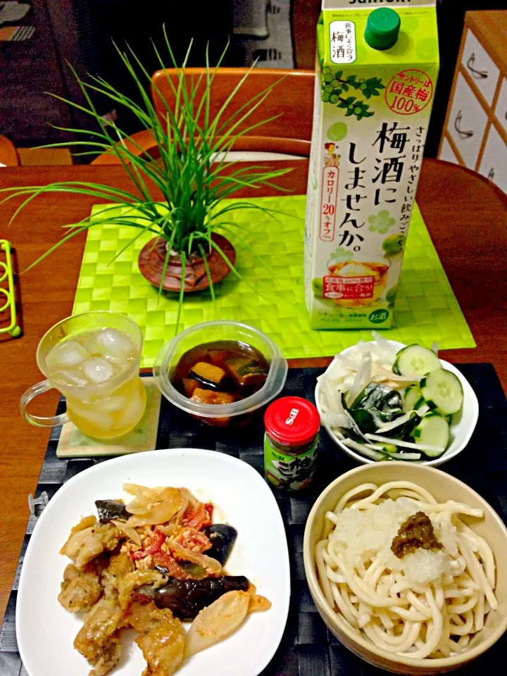 Snapdishの料理写真:チキンフリッター&梅酒🍹|マニラ男さん