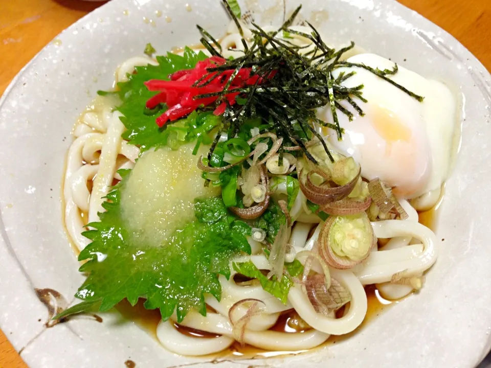 冷やし柚子おろし饂飩(^з^)-☆レンジで温玉レシピつけました💕|ももさん