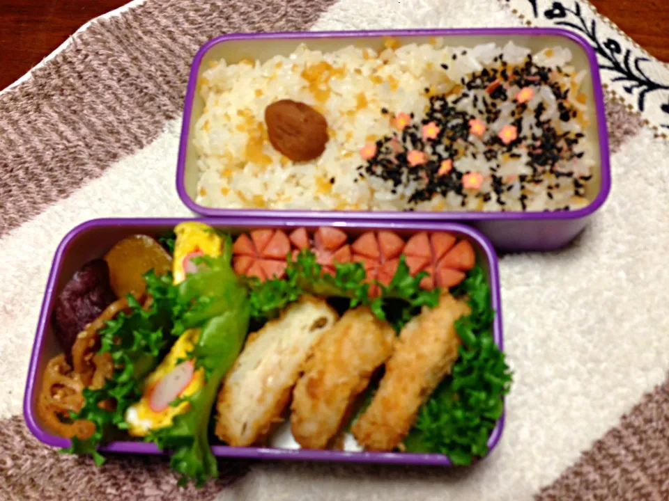 🌷本日の息子ちゃん弁当🌷|ゆかゴリラさん