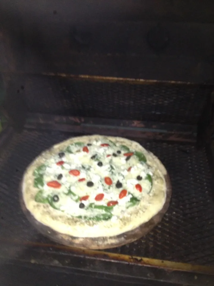 Snapdishの料理写真:White pie on da grill on a stone..get u some !|geoffrey hatcherさん