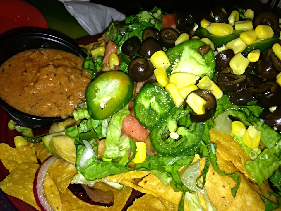 Veggie bean nachos|soberrynaturalさん