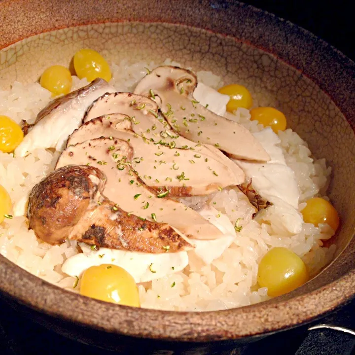 松茸鯛土鍋炊込みご飯|炊かれたいオトコ おこん 小栁津さん