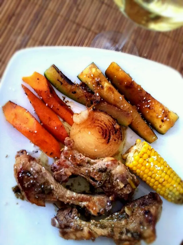 Parrillada de verduras con costillas|David Morganさん