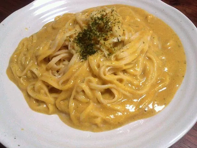 カボチャと豆乳のクリームうどん！|tetoteさん