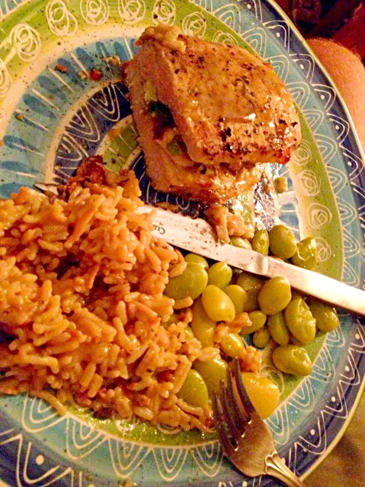 Stuffed chops w jalepenos,mushrooms and feta..!|geoffrey hatcherさん