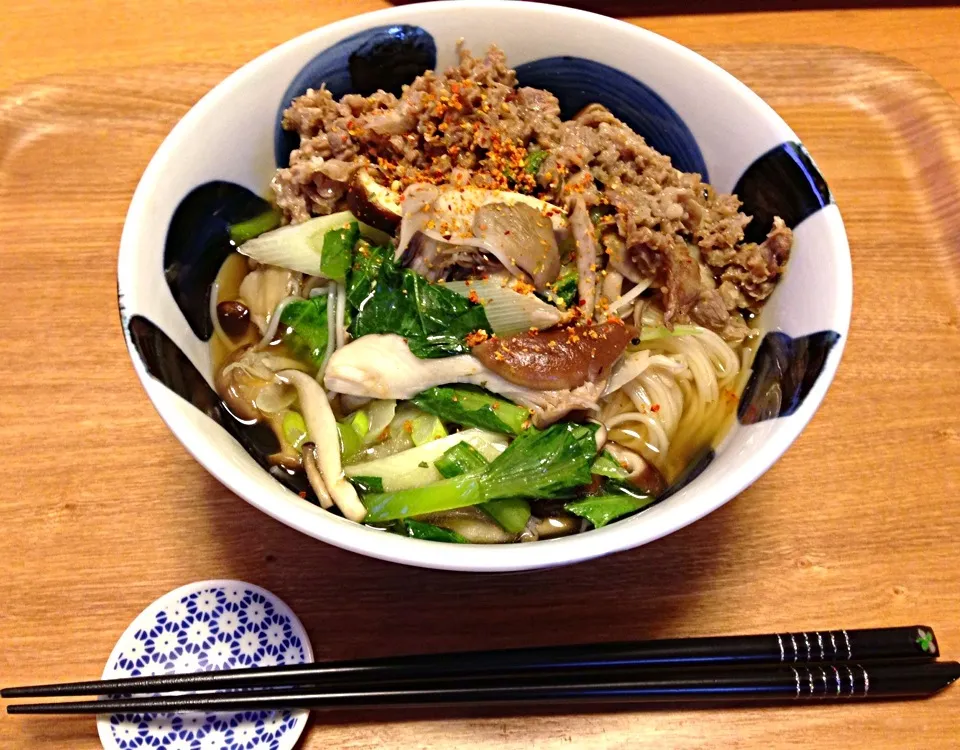 Snapdishの料理写真:昼餉。少し涼しくなってきたので、温かい素麺を。|Ozzyさん