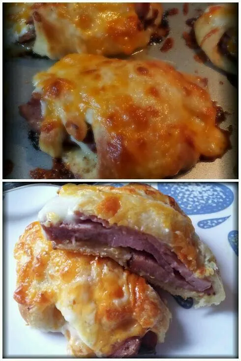 Snapdishの料理写真:Croque Monsieur Croissants|S Theoさん