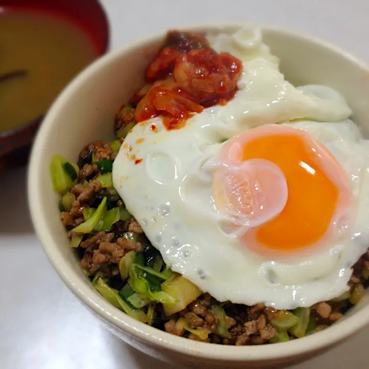 餃子のような丼|みほさん