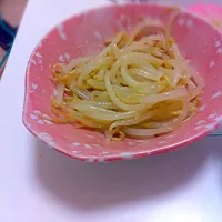 Snapdishの料理写真:簡単もやしナムル|ルビラムさん