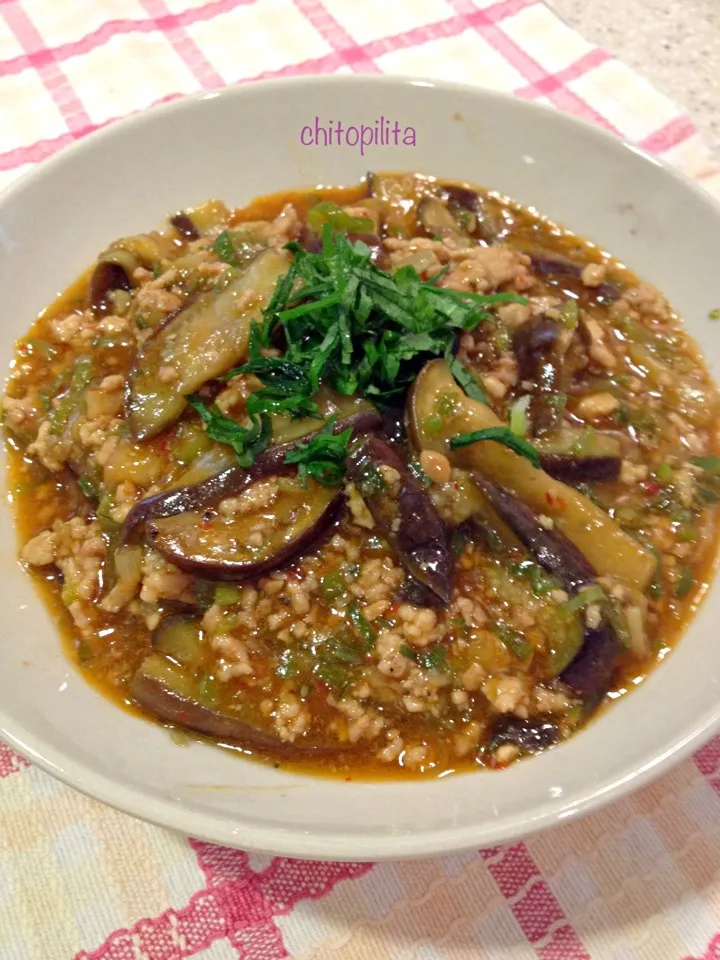 Sichuan style eggplant - 麻婆茄子|chitopilitaさん