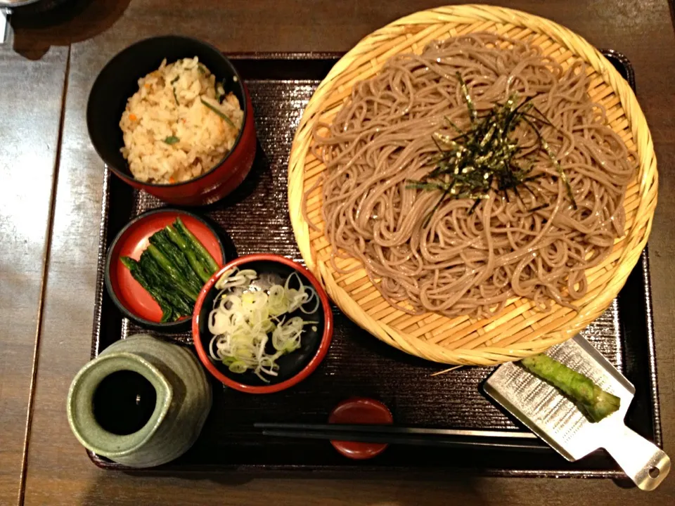 ざるそば定食|ばーさんさん