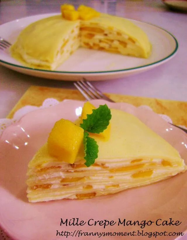 Snapdishの料理写真:Mille crepe mango cake|Frannyさん