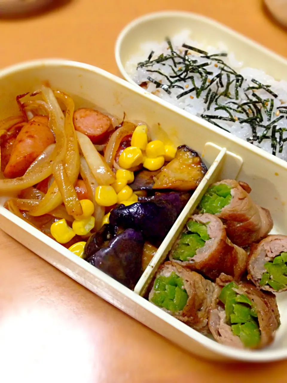 ピーマンの豚肉巻弁当|いくさん