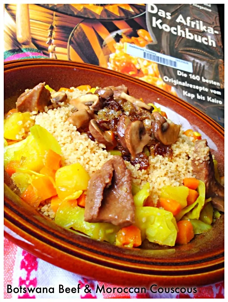 Botswana Beef Ragout with Moroccan Sauteed Veggies and Couscous|Yunita Weisさん