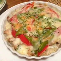 Snapdishの料理写真:夏野菜のチキンクリームドリア|ぱりこさん