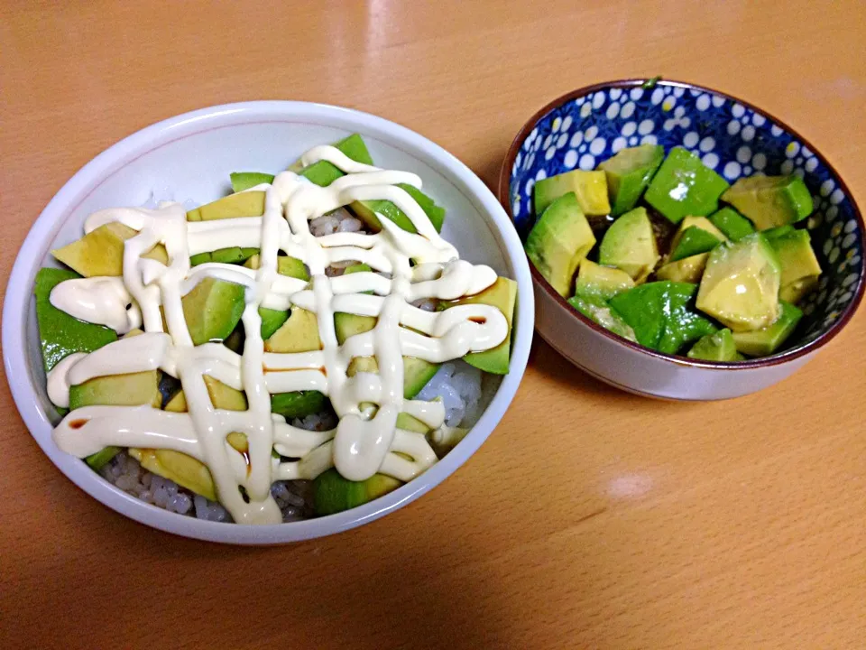 アボカドご飯、薬味ポン酢漬け|ふみのさん