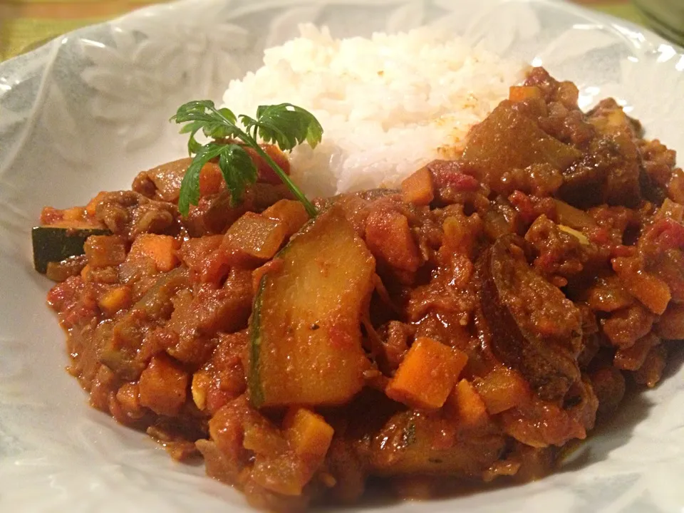 カレー粉から夏野菜のカレー|咲きちゃんさん