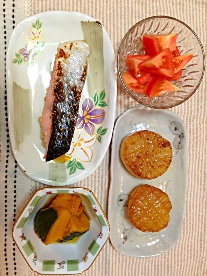 Snapdishの料理写真:8/26献立☆大根ステーキ！|ほなさん