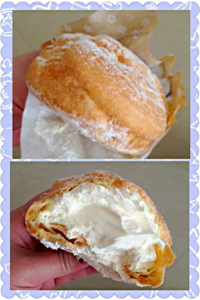 the BESTEST cream puff ever !!! ❤😱❤😱❤😱❤|Cloudy Gさん