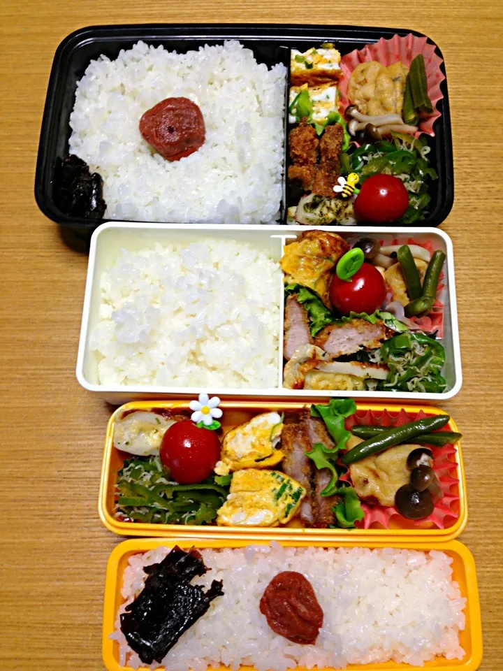 8月２７日の三人のお弁当|川上千尋さん