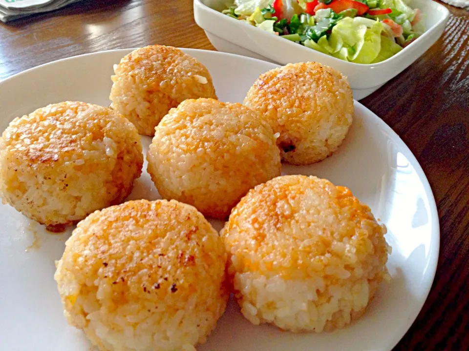 明太マヨ焼きおにぎり|さほさん