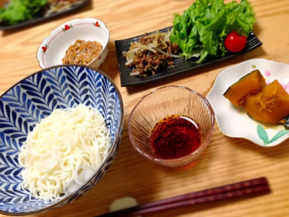 おnewの鉢でお素麺|ゆきぼぅさん