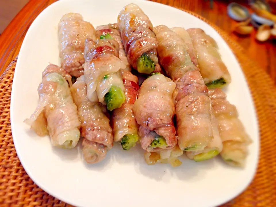 Meat roll of Bitter gourd w/Ume vinegar sauce by pesche0414🍻鹿野さんのｺﾞｰﾔの肉巻 小田原梅酢ｿｰｽ|🌈Ami🍻さん