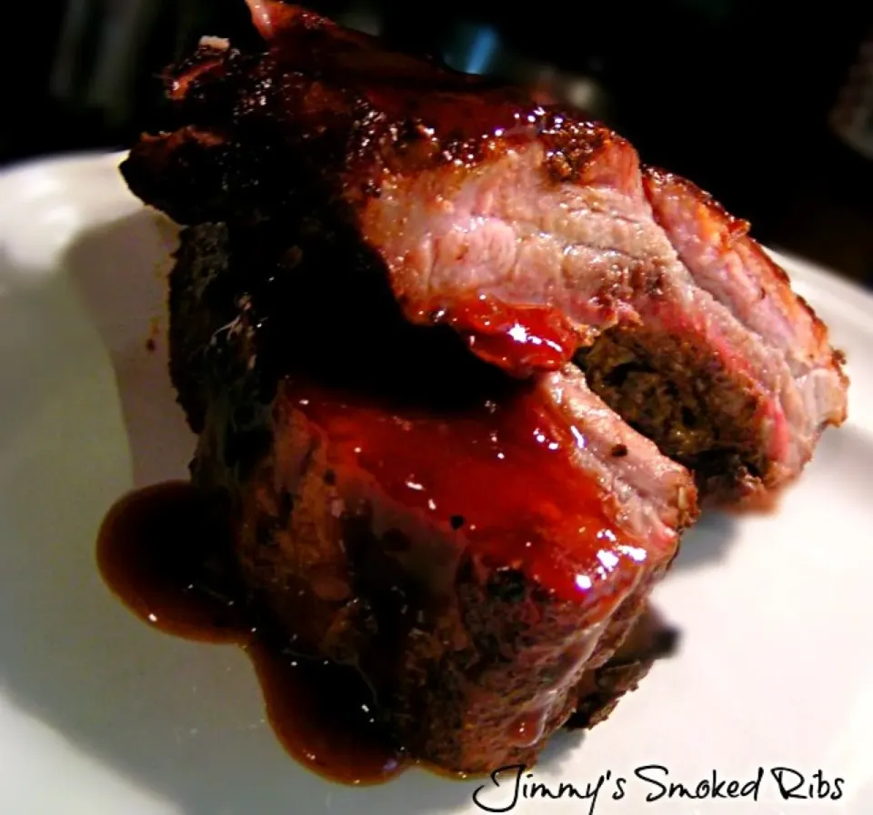 Uncle Gary's Gourmet zesty peach BBQ spare ribs made by Jim|Gary Langerさん