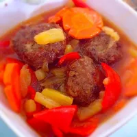 Snapdishの料理写真:sweet n sour meatballs|Jesさん